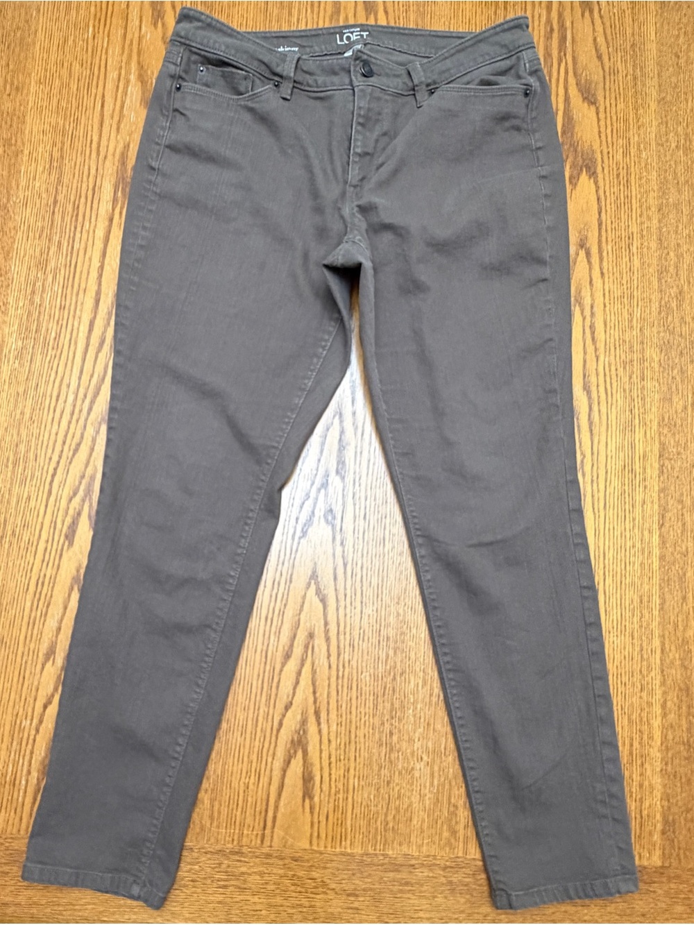 LOFT Women's brown Skinny Jeans